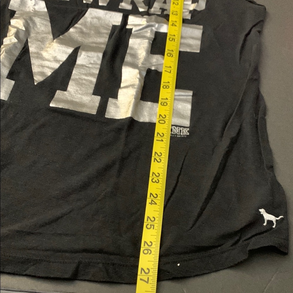 3/$19 PINK Victoria's Secret ‘Unwrap Me’ I only sleep in PINK Black Sleeveless - Picture 8 of 9